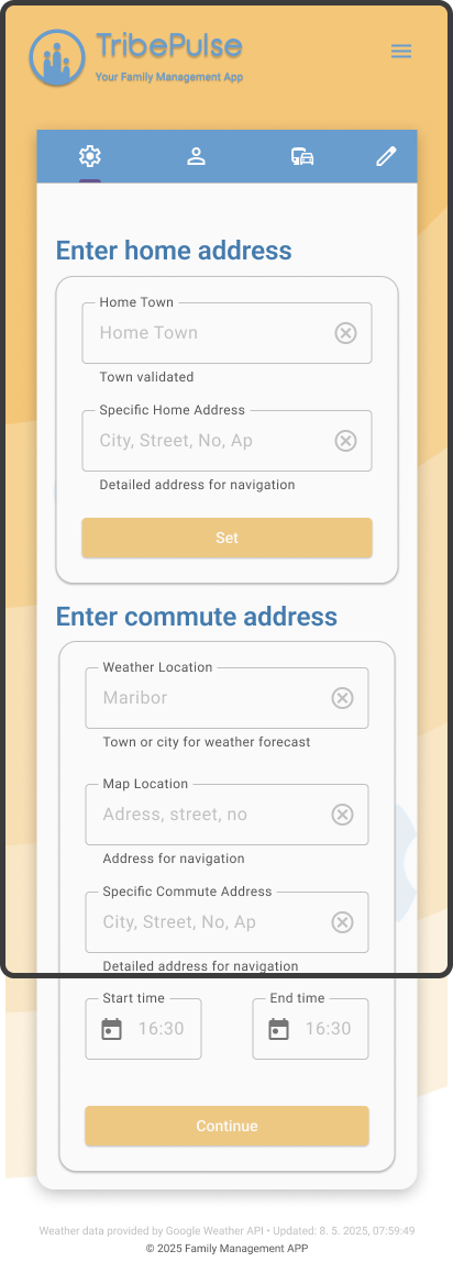 Mockup authentification first screen